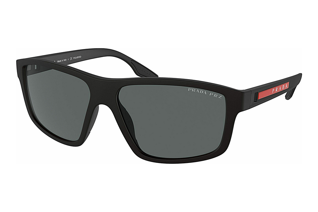 Prada Linea Rossa   PS 02XS DG002G Polarized Dark GreyBlack Rubber