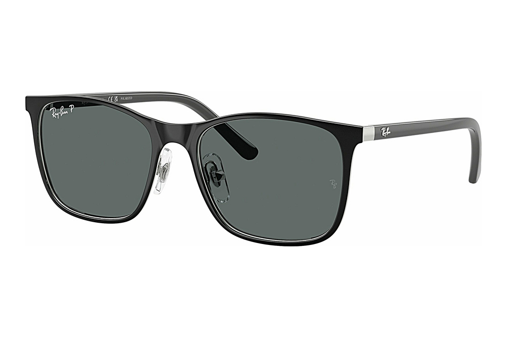 Ray-Ban Junior   RJ9551S 295/81 Dark Grey PolarBlack On Silver