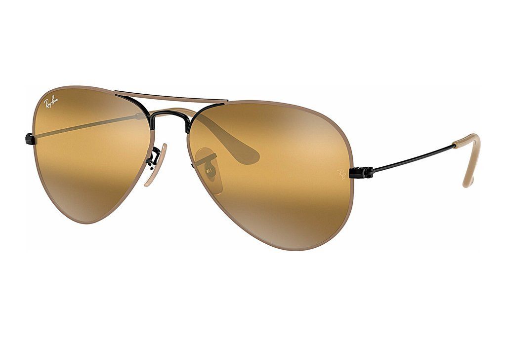 Ray-Ban   RB3025 9153AG YELLOW BI-MIRROR GREYMATTE BEIGE ON BLACK