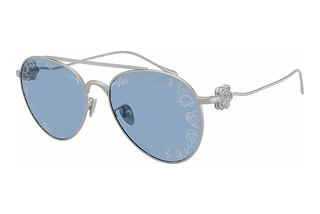 Giorgio Armani AR6167 3045AM Light Blue Tampo Flower SilverMatte Silver