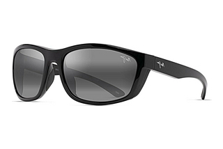 Maui Jim Nuu Landing 869-02 Neutral GreyBlack Gloss w/Black Rubber