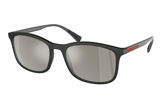 Prada Linea Rossa PS 01TS DG02B0 Light Grey Mirror SilverBlack Rubber